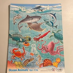 NOT ELIGIBLE FOR BUNDLE DEAL  Patch 25-Piece Ocean Animals Puzzle